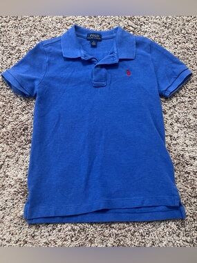 Polo by Ralph Lauren Royal Blue Short-Sleeve Polo with Red Pony Size 6